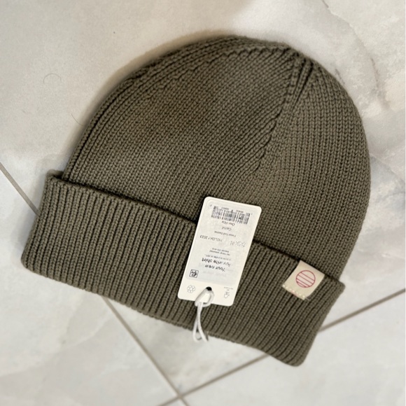🆕 Marine Layer Fisherman Cotton Beanie in Vetiver – Soft, Ribbed Knit Winter Hat - Picture 5 of 7